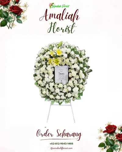 Krans Bunga Duka Cita di Pojoksari